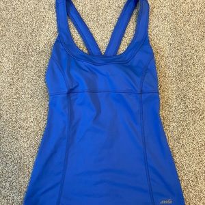 Blue Workout Tank Top